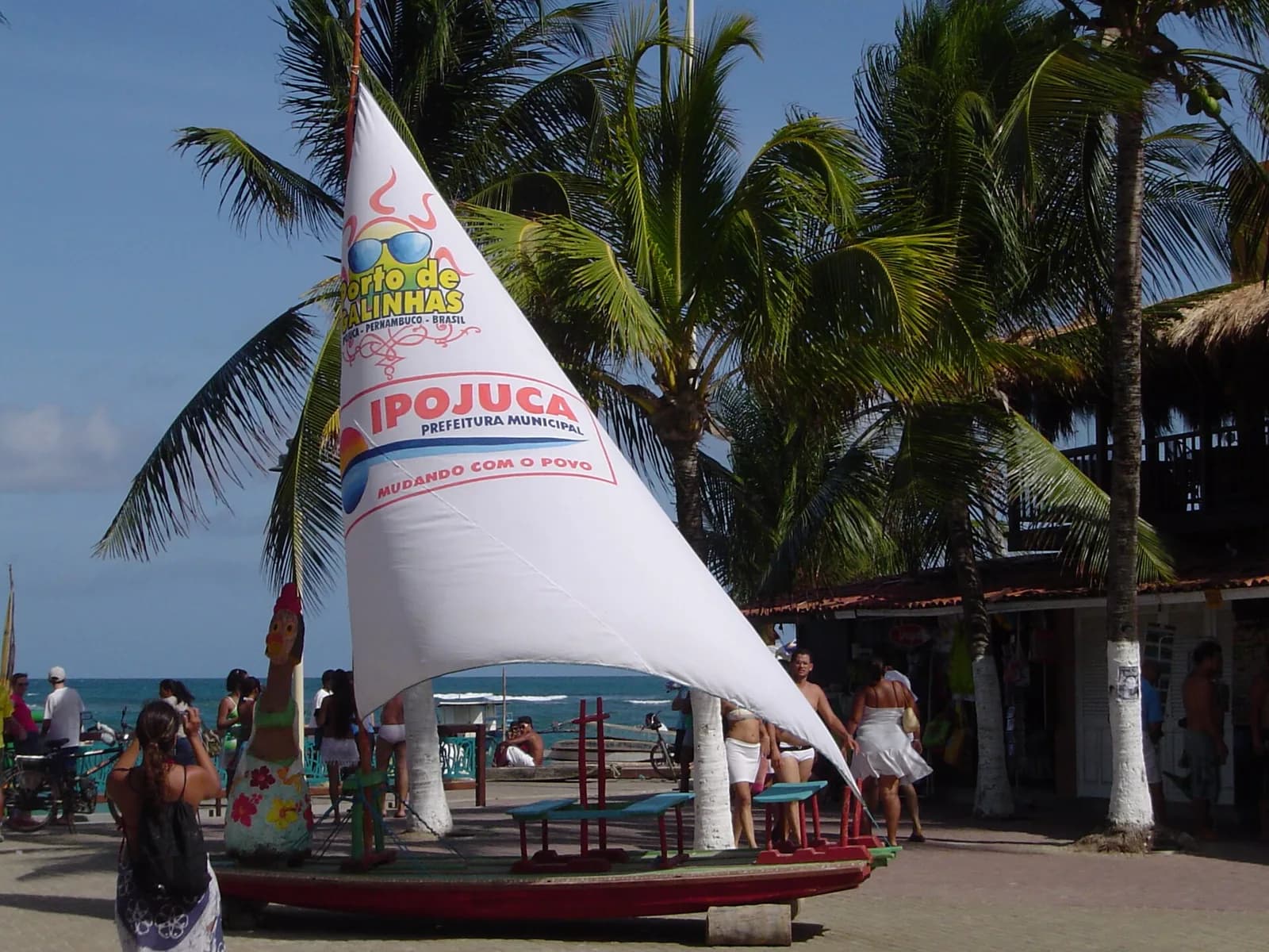 Jangadas nas piscinas naturais de Porto de Galinhas